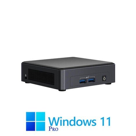 Mini PC Intel NUC NUC11TNKi5, Quad Core i5-1135G7, 16GB DDR4, SSD, Win 11 Pro